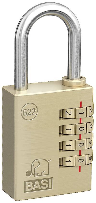 Basi 6220-4000 Vorhängeschloss Zahlenschloss