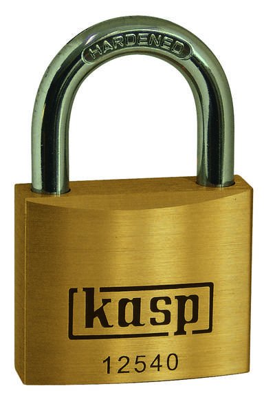 Kasp K12525A3 Vorhängeschloss 25 mm gleichschließend Goldgelb Schlüsselschloss