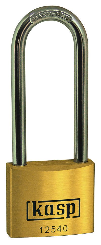 Kasp K12550L80A1 Vorhängeschloss 50 mm gleichschließend Goldgelb Schlüsselschloss