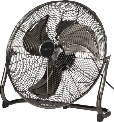 Sygonix Bodenventilator 120 W (Ø x H) 540 mm x 540 mm Schwarz