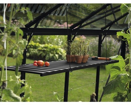 Aluminiumtisch abklappbar Vitavia schwarz 56x120x81cm