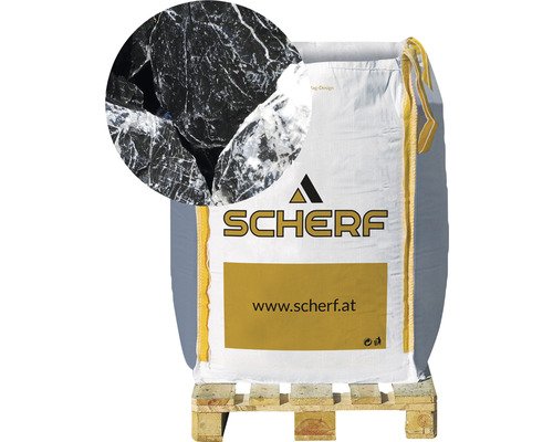 Marmorbruch Schwarz-Weiss 50-100mm 1000 kg Bigbag