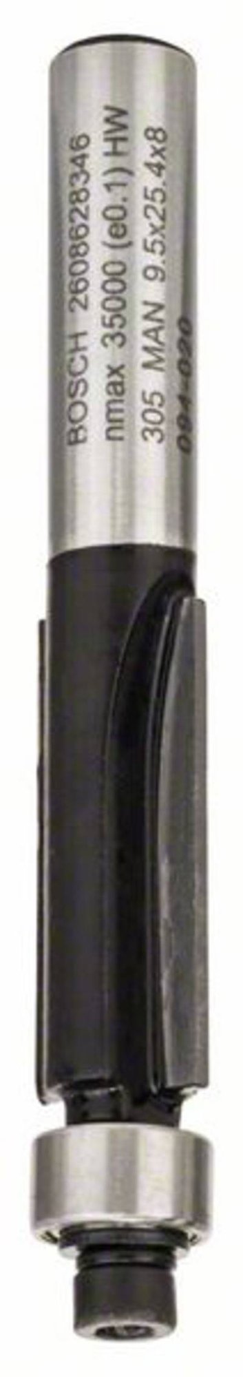 Bosch Accessories 2608628346 Bündigfräser Hartmetall Länge 68 mm Produktabmessung, Ø 9.5 mm Schaftdurchmesser 8 mm