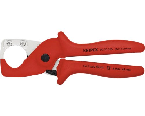 Knipex Schlauch- und Schutzrohrschneider PlastiCut 25 185 SB Ø max. 25 mm
