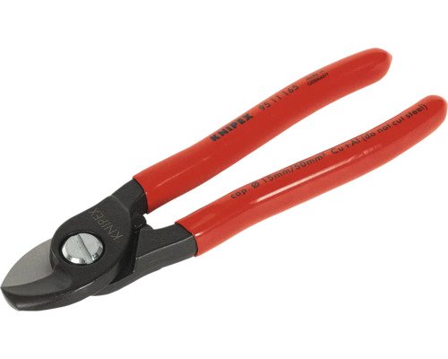 Knipex Kabelschere brüniert Ø 15 mm 50 mm²