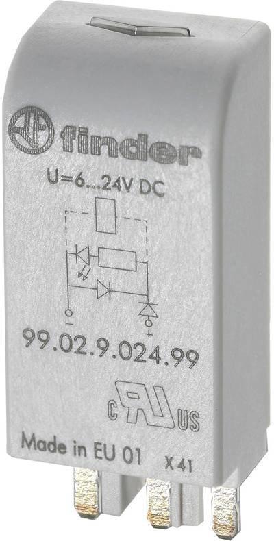 Finder Steckmodul mit EMV-Entstörbeschaltung, mit RC-Glied 99.02.0.060.09 Passend für Modell (Relais): Finder 96.04, Fin