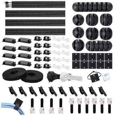TRU COMPONENTS T23CA007 Kabelhalter-Sortimentsbox TC-12888384 Bündel-Ø-Bereich 1 bis 40 mm Schwarz 1 Set