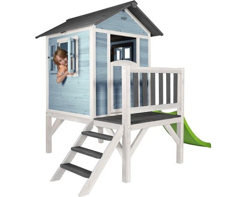 Spielhaus Sunny Lodge XL Holz blau-weiss
