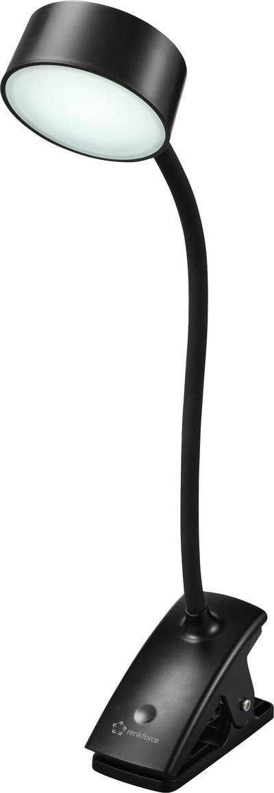 Renkforce RF-6053266 Klemmleuchte LED LED fest eingebaut 2 W Schwarz
