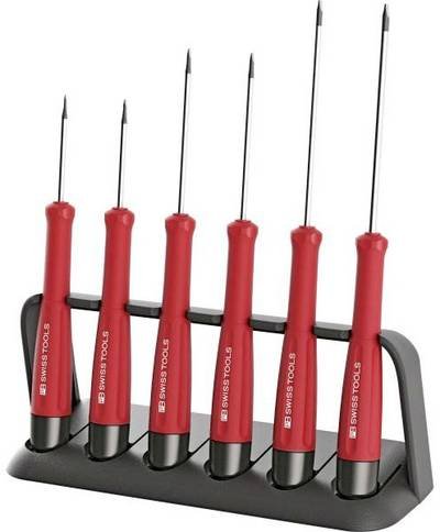 PB SwissTools PB Swisstools Schraubenzieher-Set PB 8640 Elektronik 6-teilig Schraubendreher-Set 6teilig Schlitz