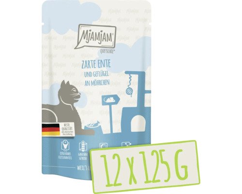 MjAMjAM Ente und Geflügel an Möhre 125 g