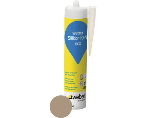 weber Silikon K+N eco matt sandbeige 310 ml