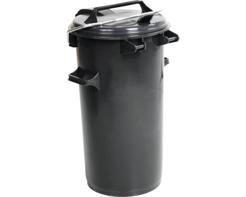 Mülleimer mit Klappdeckel Cargo schwarz