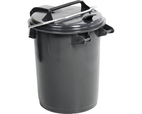Mülleimer mit Klappdeckel Cargo schwarz
