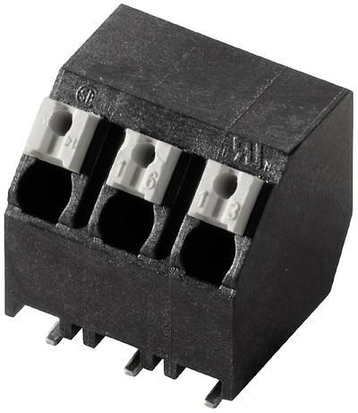 Weidmüller 1473710000 Federkraftklemmblock 1.5 mm² Polzahl 4 Schwarz 210 St.