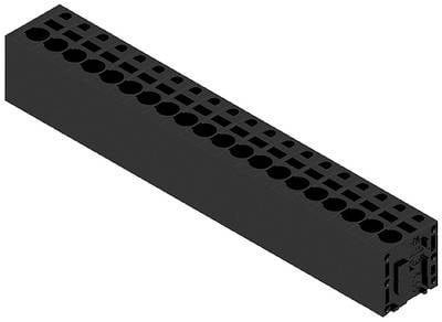 Weidmüller 1425740000 Schraubklemmblock 2.5 mm² Polzahl 20 Schwarz 15 St.