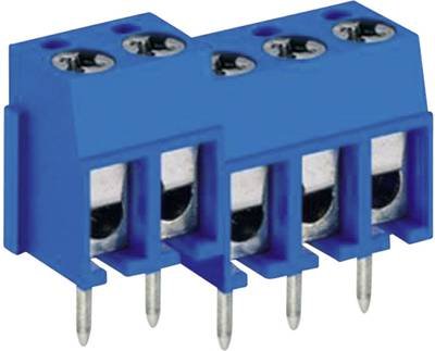DECA 1216199 Schraubklemmblock 2.50 mm² Polzahl 3 Blau 1 St.