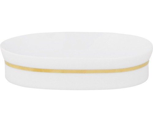 Seifenschale Spirella Opera weiss/gold