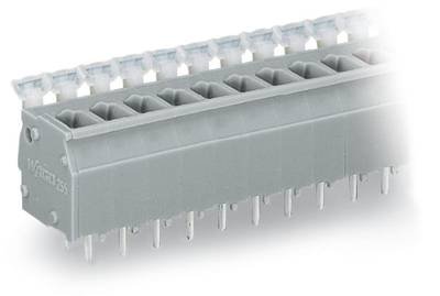 WAGO 255-406 Federkraftklemmblock 2.50 mm² Polzahl 6 Grau 140 St.