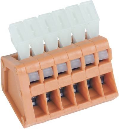 PTR Hartmann 53191060321E Federkraftklemmblock 0.50 mm² Polzahl 6 Orange 1 St.