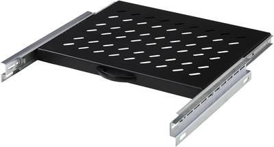 Digitus DN-19 TRAY-2-600-SW 19 Zoll 1 HE Ausziehbar Geeignet für Schranktiefe: 600 mm Schwarz