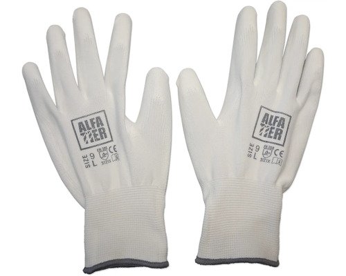 AlfaTier Malerhandschuhe Micro-Flex weiss Gr. 9