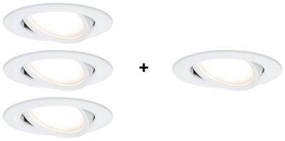 Paulmann 4064161325842 Nova Einbauleuchte 4er Set LED LED 24 W Weiß (matt)
