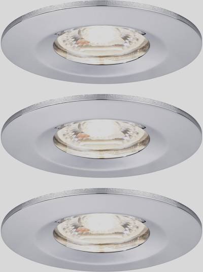 Paulmann 94303 EBL Nova mini Coin LED-Einbauleuchte 3er Set LED 4 W Chrom