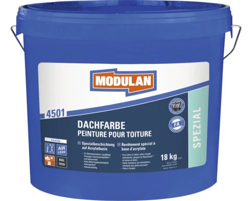 MODULAN 4501 Dachfarbe RAL 7016 anthrazit 18 kg