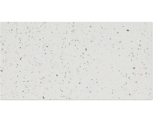 Quarzstein Wand- und Bodenfliese weiss poliert 30x60x0.8 cm