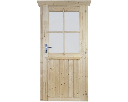 Einzeltür für Gartenhaus 28 mm SKAN HOLZ 78.5x179.5 cm natur