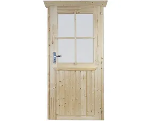 Einzeltür für Gartenhaus 28 mm SKAN HOLZ 78.5x179.5 cm natur