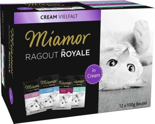 Miamor Katzenfutter Ragout Royale MuliMix Box assortiert Cream Vielfalt 12x100 g