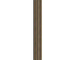 Akustikpaneel KIWI WALL walnut terra/ braun 10x195x1380 mm