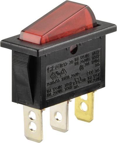 TRU COMPONENTS 1587529 Wippschalter TC-R13-70B-01 RT 250 V/AC 10 A 1 x Aus/Ein rastend 1 St.