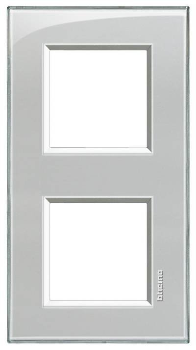 Legrand Rahmen Living&Light Grau LNA4802M2KG 1 St.