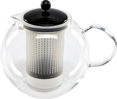 bodum ASSAM F/PLST 1.5 Liter Teebereiter Transparent, Schwarz
