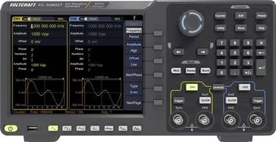 VOLTCRAFT FG-30802T Funktionsgenerator netzbetrieben 1 µHz - 80 MHz 2-Kanal Arbiträr, Rauschen, Puls, Rechteck, Sinus, D