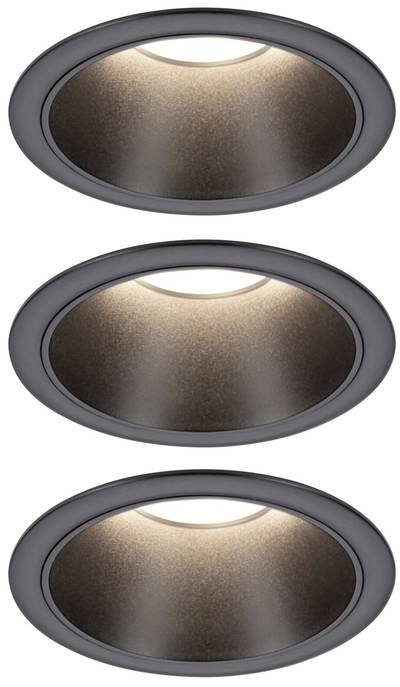 Paulmann 94869 Cole Coin Einbauleuchte LED 6 W Schwarz