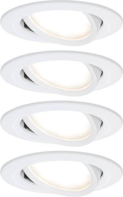 Paulmann 4064161242163 Coin Slim LED-Einbauleuchte 4er Set LED LED fest eingebaut 18 W Weiß (matt)