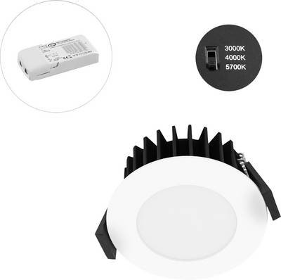 EVN L54D100125 L54D100125 LED-Einbauleuchte LED LED fest eingebaut 10 W Weiß
