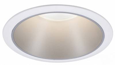 Paulmann 93409 Cole Coin Einbauleuchte LED 6 W Weiß, Silber