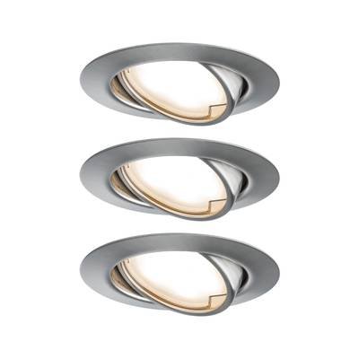Paulmann 93421 Base Einbauleuchte 3er Set LED LED 15 W Eisen (gebürstet)