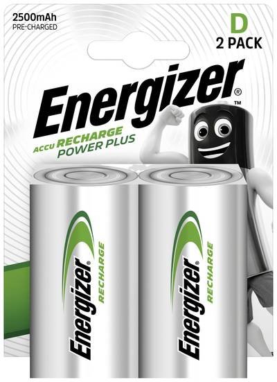 Energizer Power Plus HR20 Mono (D)-Akku NiMH 2500 mAh 1.2 V 2 St.