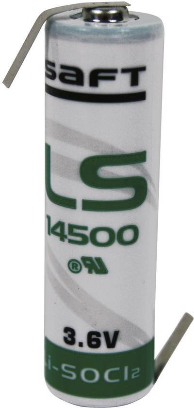 Saft LS 14500 HBG Spezial-Batterie Mignon (AA) Z-Lötfahne Lithium 3.6 V 2600 mAh 1 St.