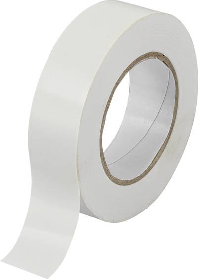 TRU COMPONENTS TC-9559260 Isolierband Weiß (L x B) 20 m x 19 mm 1 St.