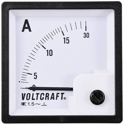 VOLTCRAFT AM-72X72/15A AM-72X72/15A Analog-Einbaumessgerät AM-72X72/15A 15 A Dreheisen