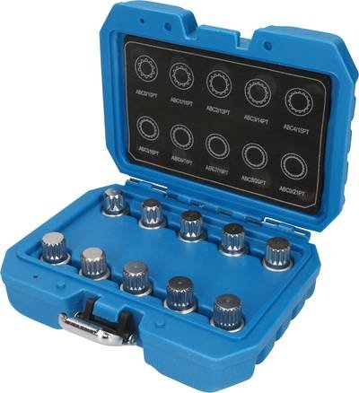 Felgenschloss-Sortiment für VW, 10-tlg Brilliant Tools BT691310