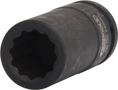 KS TOOLS 3/4" 12-kant-Antriebswellen-Kraftstecknuss lang 24 mm - 150.1724