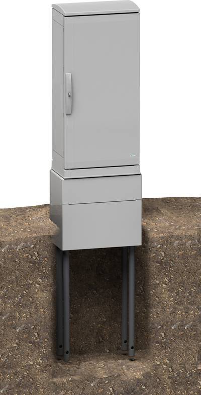 Schneider Electric NSYZZ554G NSYZZ554G Sockel (B x H) 535 mm x 500 mm Lichtgrau (RAL 7035) 1 St.